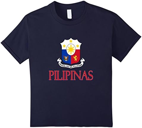 Kids Pilipinas - Philippines (in Tagalog) Coat of Arms 4 Navy