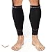 Rikedom Sports Calf Sleeves Guard Socks,Black,Large
