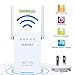 TENTSKY 300Mbps WiFi Router Long Range Extender 2.4GHz WiFi Repeater Signal Amplifier Booster Network Extender with Dual Band Antenna Complies IEEE802.11n/g/b with WPS Repeater/Router/AP Mode