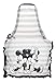 Disney Mickey and Minnie Mouse Apron - Stylish Kitchen Accessories Designed in White, Grey, Black with Vintage Disney Mickey and Minnie Icons-Durable yet Lightweight Chef Apron to Protect Your Clothes
