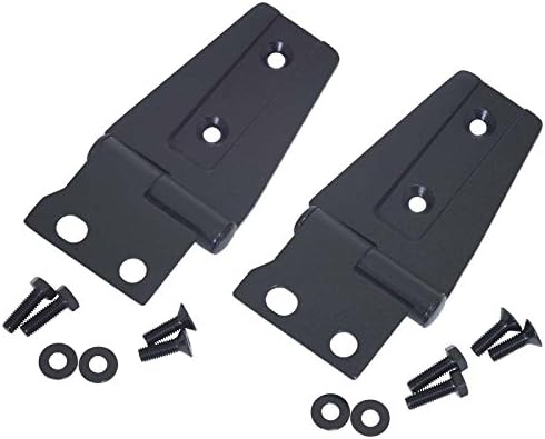 Kentrol 80572 Black Textured Stainless Steel Hood Hinge (Pair) Fits 2007-14 Jk