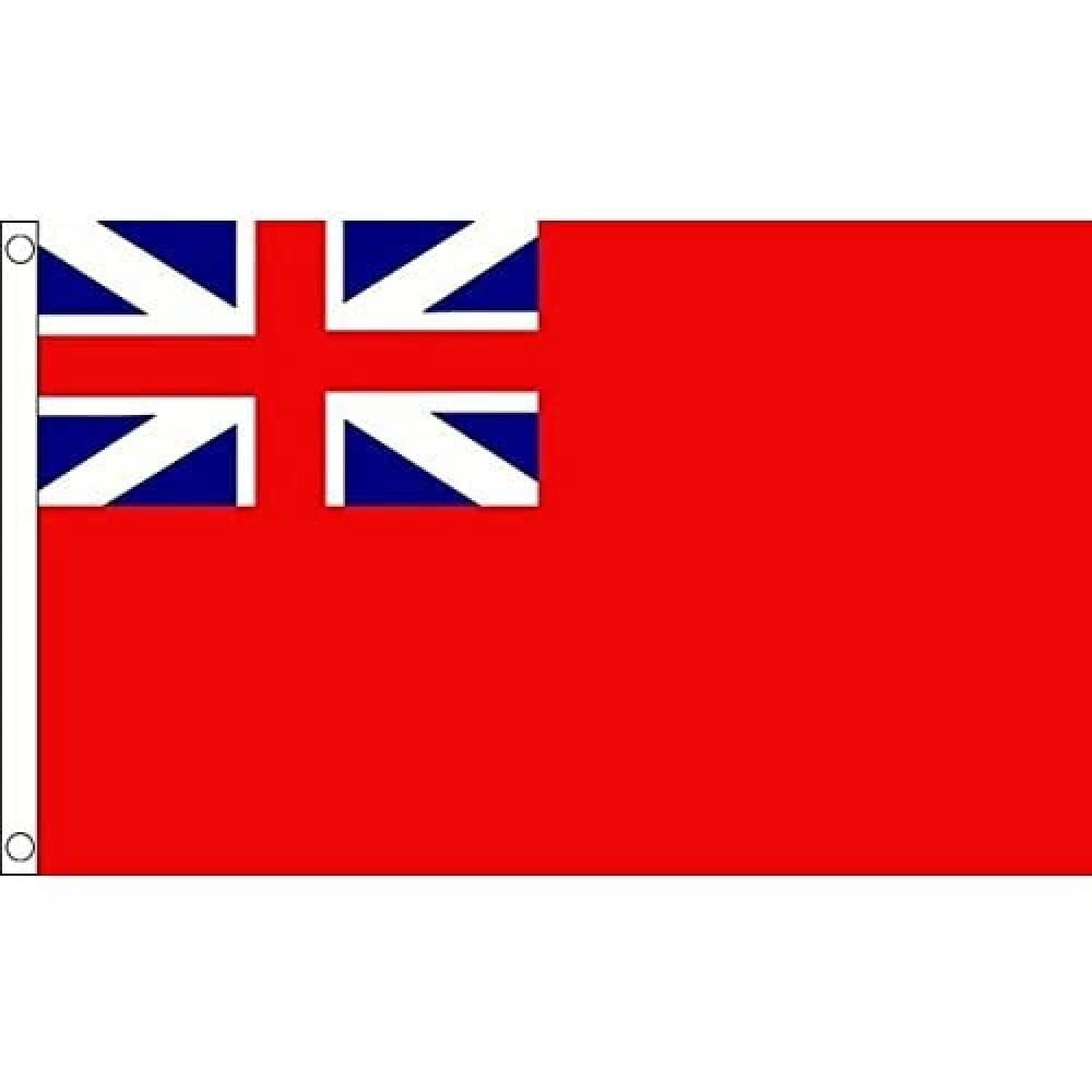 AZ FLAG - Naval Ensign Red Squadron Flag - 3x5 Ft - 100D Polyester Bristish Historic Banner with Two Metal Grommets - Fade Resistant - Vivid Colors - 3' x 5' Feet - 150x90 Cm