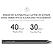 Heiyo Active Stylus Pen, Auto Power Off Rechargeable Capacitive Digital Pen for iPad, Support 30-Days Standby & 40-Hours Using Time Digital Pen for Drawing Compatible with iPad Series (black02)