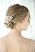 SWEETV Bridal Wedding Hair Comb Handmade Wedding Hair Accessories for Brides Wedding Hair Piece Headpiece for Brides Bridesmaid