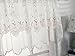 Zhh Curtain Valance for Window Door Decor - Flower Short Curtain with Embroidery Flower, 17 x 59 Inch, White