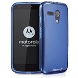 Fosmon DURA-FROST Series Flexible TPU Case for Motorola Moto G (1st Generation Only) / Motorola DVX (Blue)