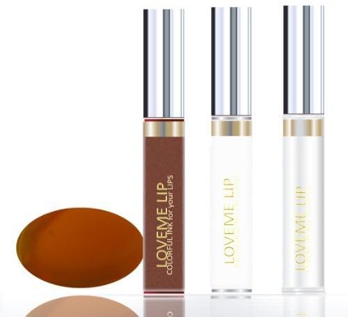 LoveMe Lip Colorful Ink for Your Lips KIT (Color, Moisturizing Gloss, Remover) - Australian Amber