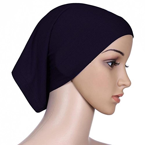 Daxin 20 Colors Under Scarf Hijab Tube Bonnet Bone Chemo Hat Lycar...
