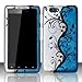 Motorola Droid Razr Maxx XT912M Accessory - Blue/Silver Vines Design Protective Hard Case Cover for Verizon