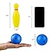yoptote Bowling Ball Set Toddler Toy Bowling Game with 10 Mini Plastic Pins and 2 Balls Party Favors Great Gift for Baby Kids Boys Girls 2 3 4 Years