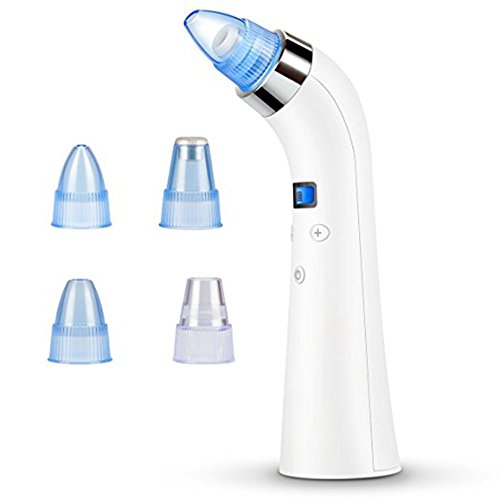 Blackhead Remover,Vacuum Blackhead Suction USB Rechargeable Extractor Tool With 4 Multi-Functional Probe, BINZIM Microdermabrasion Comedone Machine For Acne And Facial Pore Clean