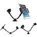 AboveTEK Long Arm Universal Car Phone Mount Holder - Windshield/Dashboard Smartphone Cradle with Two Clamps, Compatible with iPhone X 8 7 6 Plus, Samsung, iPad Tablet (3.5-8 inch)