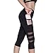 Kiwi-Rata Women Sports Trousers Workout Fitness Waist Capris Yoga Pants Leggings, Black, Medium