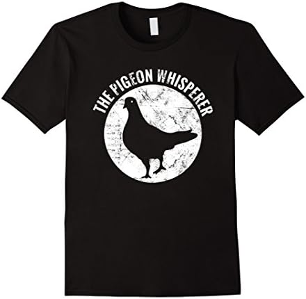 Mens Pigeon Whisperer T-shirt. racing fancy homing trainer tshirt 3XL Black