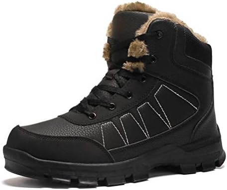Dannto Mens Snow Boots Waterproof High Top Backpacking Hiking Shoes Outdoor Sneakers
