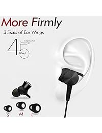 Ecoker   Auriculares in ear tipo C con micrófono para  Pixel 2 3 XL, Huawei Mate 10 P20 Pro, Moto Z 2 3, HTC U11 12, Essential PH 1, color negro (versión actualizada)