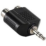 DTOL 3.5mm Stereo Plug To Dual RCA Jack Adapter