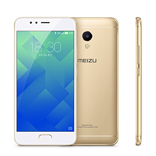 MEIZU M5S Unlocked Smart Cellphone MTK6753 Octa Core 3GB 32GB 5.2" HD IPS Fingerprint Fast Charging Mobile Global Version (Gold)