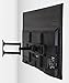 Mount-It! Full Motion TV Wall Mount | Single Stud Installation | Swivel, Tilt & 17” Extension | Single Arm Bracket for 37-70 Inch TVs | Heavy-Duty Steel | Fits VESA 100x100-600x400 | 77 lbs Capacity