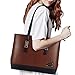 ZMSnow Laptop Tote Bag,Professional Women Work Tote Shoulder Bag with Comfortable Long Strap Up to 15.6 Inch