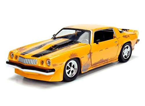 Jada Toys Studio Series Transformers Bumblebee 1977 Chevy Camaro Collectible Diecast Model Car; Yellow; 1:24 Scale