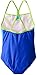 Speedo Big Girls' Mesh Thin Strap One Piece Swimsuit, Deep, 14