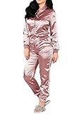 FOUNDO Women's Tracksuit Zip-up Jacket and Pants 2 Piece Sports Joggers Jog Set