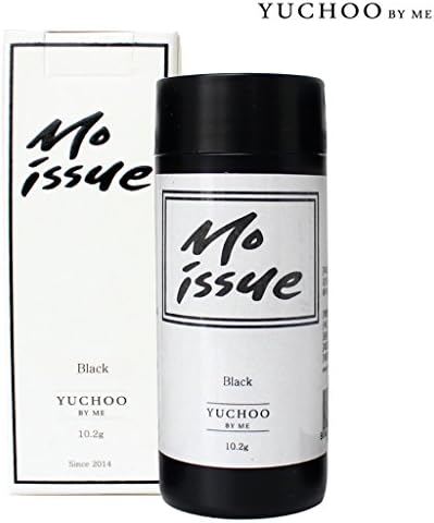 [YUCHOO BY ME] MOISSUE Hair Fibers 10.2g Natural Hair Loss Concealer 3 Colors / Natural Ingredients Hair Fibers Instantly Thickens Thinning Hair for Men and Women / Made in Korea (Black)