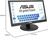 ASUS VT168HR 15.6" Touch Monitor 1366x768 10-Point HDMI Flicker Free Eye Care view 5