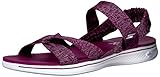 Skechers Performance Women's H2 Goga Bountiful Flip Flop, Purple, 8 M US