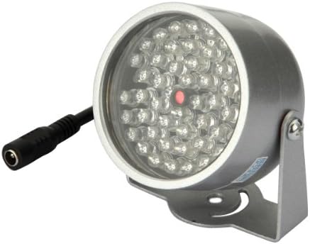 BW® 2X 48 LED IR Illuminator Lamp CCTV Infrared Security Camera Light Night Vision, Silver - Image 5