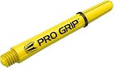 Target Darts Pro Grip Shafts Short 34mm Set of 9 2BA Yellow view 2
