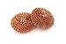 Large Pure Copper Scrubbers, Extra Thick Heavy Duty, 10 Pieces. Perfect for Cleaning Pots, Pans, Glassware. Environmentally Safe.
