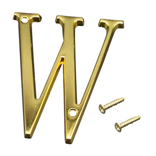 Fityle Zinc Alloy 26-Letter Hanging Wall Alphabet Wall Letter Children Baby Name Birthday Wedding Decor Letters & Numbers - W