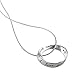 INBLISS I Love You I Love You More Pendant Necklace Eternity Circle of Love Sterling Silver for Wife, Husband 18 inch Snake Chain Gift Boxed - Same Day Shipping
