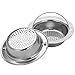 2PCS Upgrade Stainless-Steel Kitchen Sink Strainer (Hand-Held), Premium Drain Filter Strainer, Large Wide Rim 4.33