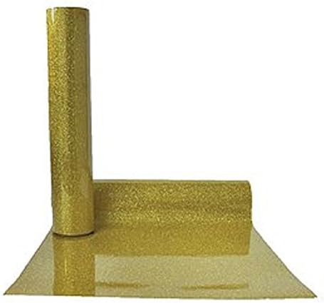 Extreme Film Iron On Heat Transfer Vinyl (HTV-SK) 15" x 36" - 1 Yard Color Selections (Glitter Gold)