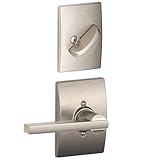 Schlage F59 LAT 619 CEN Century Collection Latitude Handleset Interior Lever, Satin Nickel