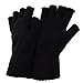 FLOSO® Mens Winter Fingerless Gloves (One Size) (Black)