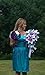 Angel Isabella Cascade Wedding Bouquet - Turquoise Purple and Lavender Roses with White Calla Lilies