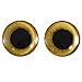 Extra Large 40mm Pair of Yellow Owl Glass Eyes, for Jewelry Making, Dolls, Sculptures, More