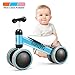 Baby Joy Baby Balance Bikes, Baby Bicycle, Children Walker Toddler Baby Ride Toys for 9-24 Months, Ride-on Toys Gifts Indoor Outdoor for 1 Year Old, No Pedal Infant 4 Wheels Bike (Blue)