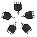 Relper-Lineso 5 Pack Male RCA 1 to 2 Y Splitter Adapter for Audio Video Av Tv Cable Convert(5X RCA 1 to 2 Adapter)