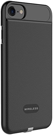 Wireless Charging Receiver Case, Back Cover for iPhone 6/6s/7, with Flexible Lightning Connector (4.7 Inch, Black) Lynify [Air Kiss Series]
