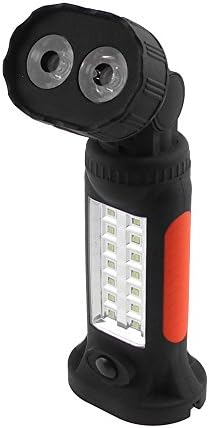 ECAREE WLF1002100 3 W 14 SMD + 2 LED Multi-function Work Light, Universal Rotary Outdoor Light, Flashlighjt with Magnetic Stand and Hook, Tent Light