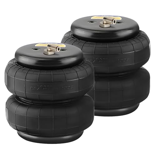 Photo 1 of maXpeedingrods 2PCS Universal Air Suspension Spring Double Bellow Standard 2500 lb 1/2"npt Single Port Air Ride Strut Assembly