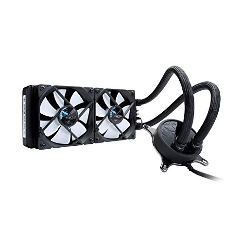 Fractal Design Celsius S24-284 mm Radiator - Silent Liquid CPU Cooler - PWM - Intelligent Controls - 2X Dynamic X2 PWM GP-12 120mm Silent Fans Included - 1/4" Fitting - Blackout
