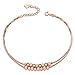 Silver Masters Rose Gold Plated Sterling Silver Anklet Ankle Bracelets
