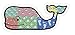 Set of 6 Vineyard Vines Whale Stickers