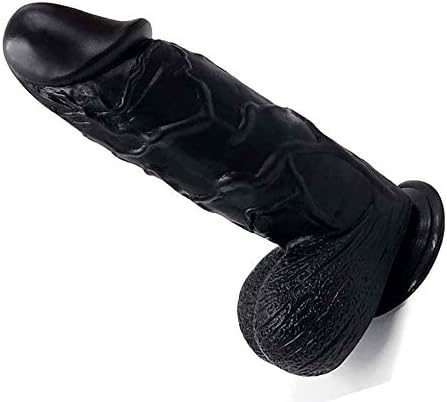 LANSEI Super Soft Simulation Toy With Suction Cup, Free Hands, Black 10.23 Inches